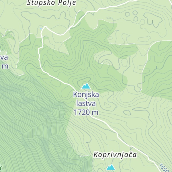 Map of Konjska lastva