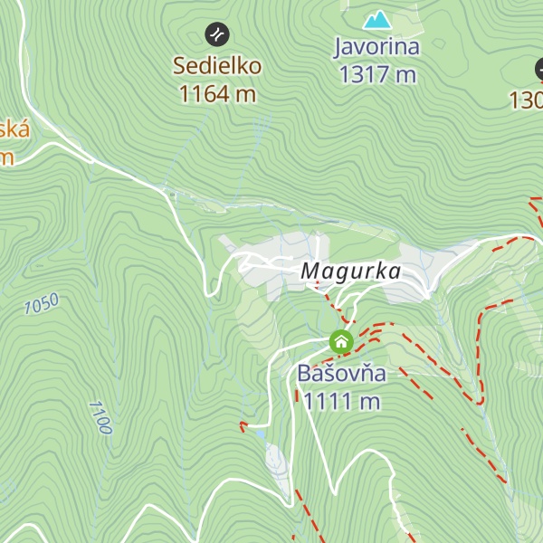 Map of Chata pod Javormi