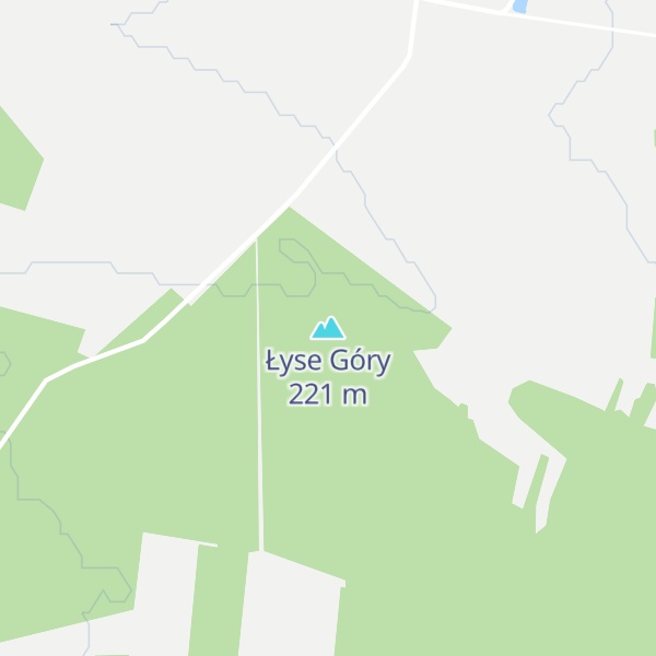 Map of Łyse Góry