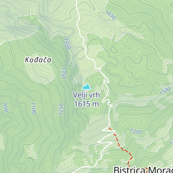 Map of Velji vrh