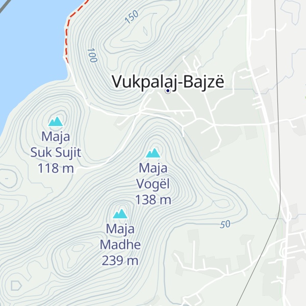 Map of Maja Vogël