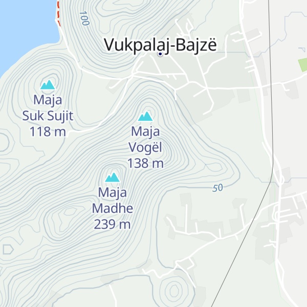 Map of Kodra Patkaçit