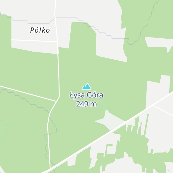 Map of Łysa Góra