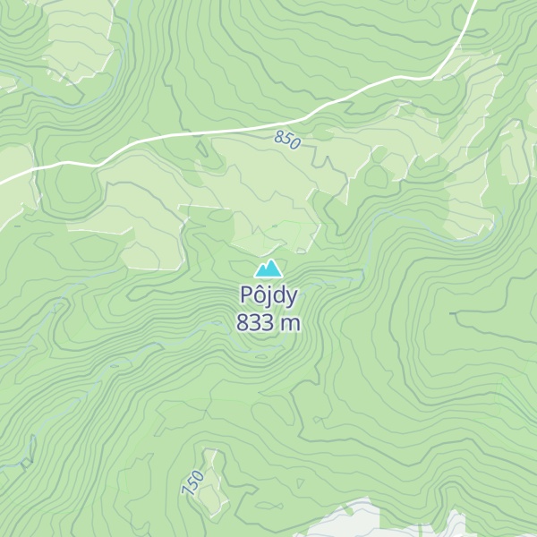 Map of Pôjdy