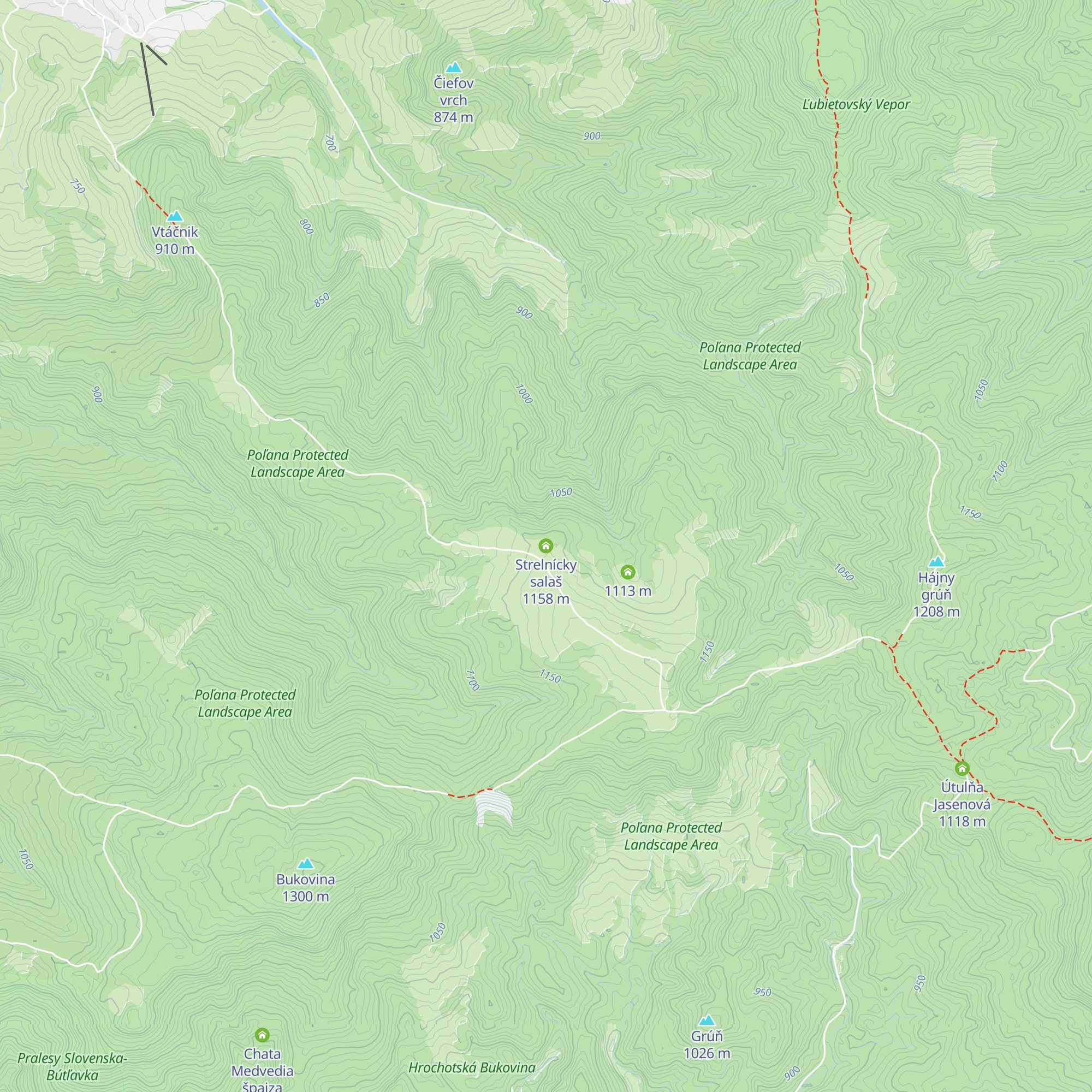 Strelnícky salaš map