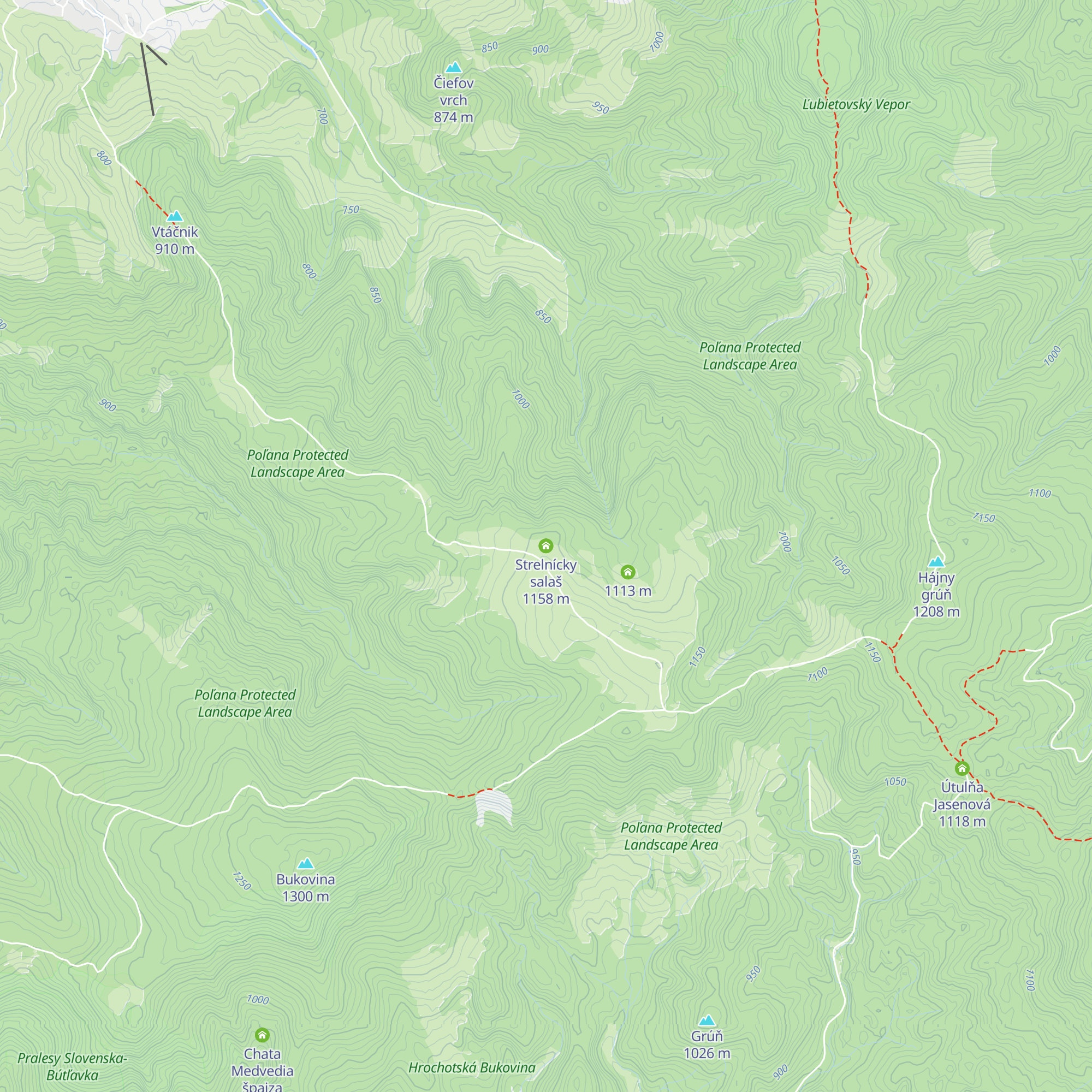 Strelnícky salaš map