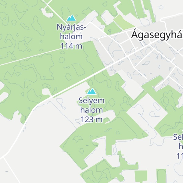 Map of Selyem halom