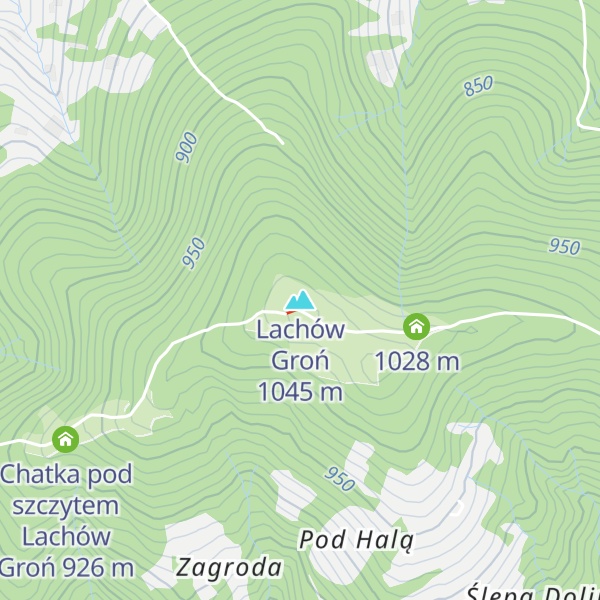 Map of Lachów Groń