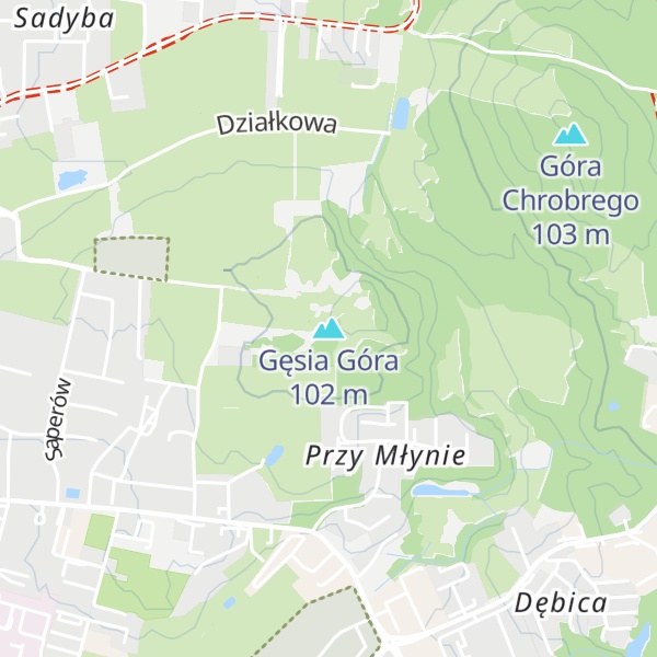 Map of Gęsia Góra
