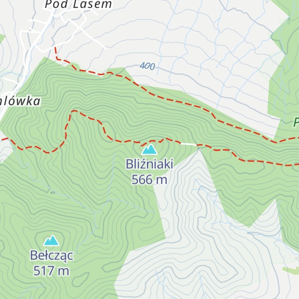 Map of Bliźniaki