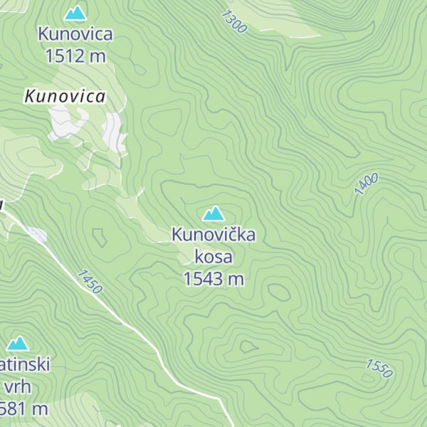 Map of Kunovička kosa