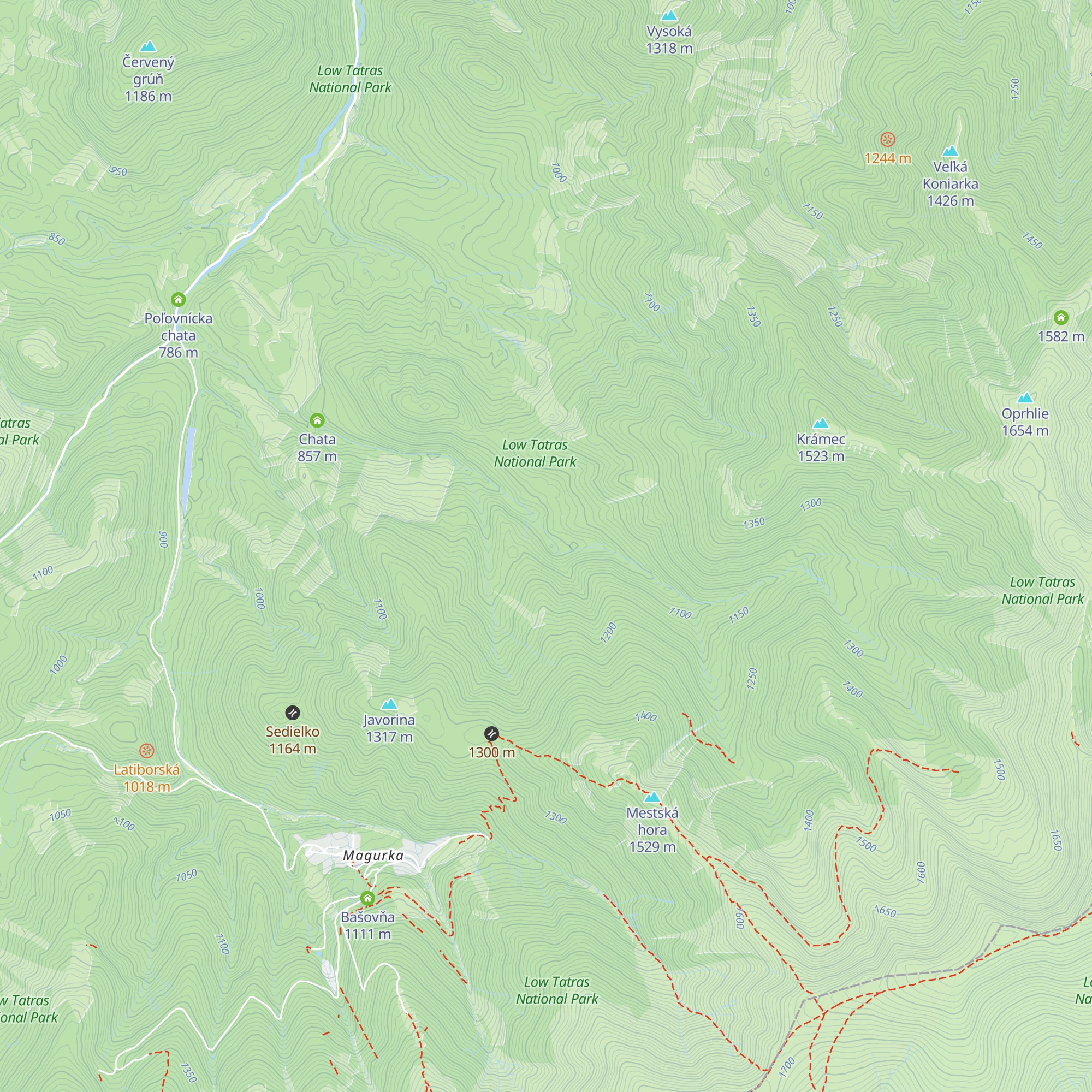 koniarka map