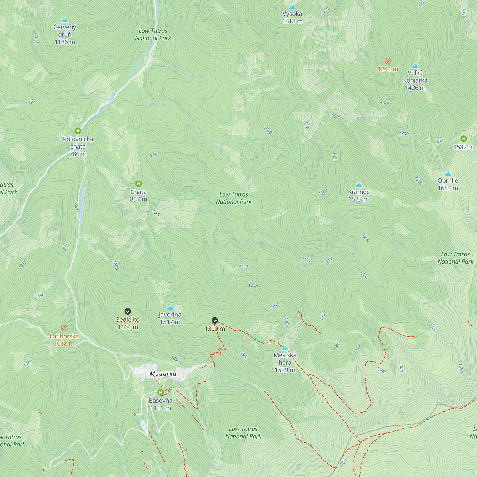 koniarka map