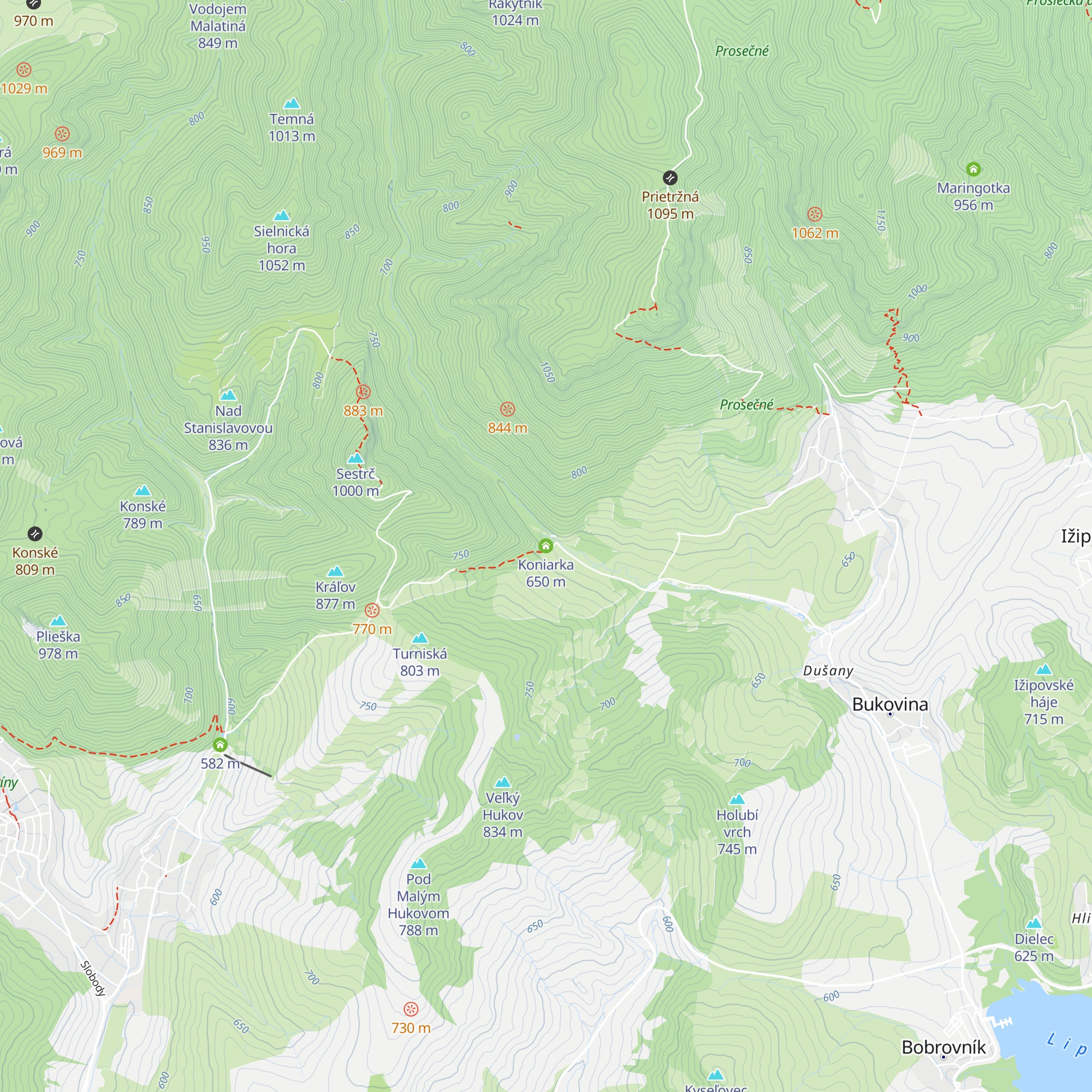 Koniarka map