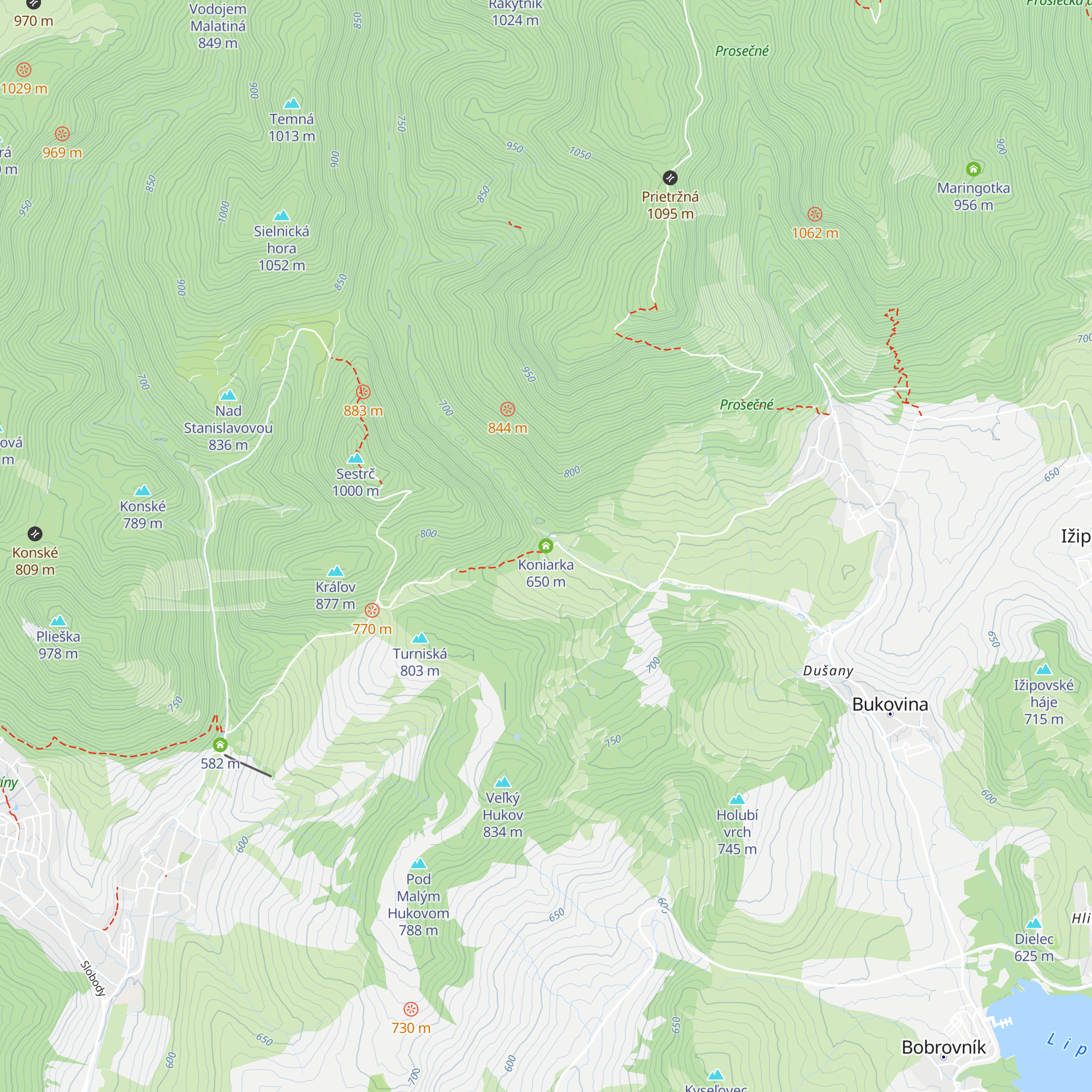 Koniarka map