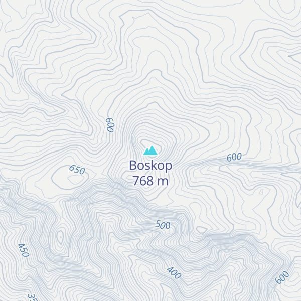 Map of Boskop