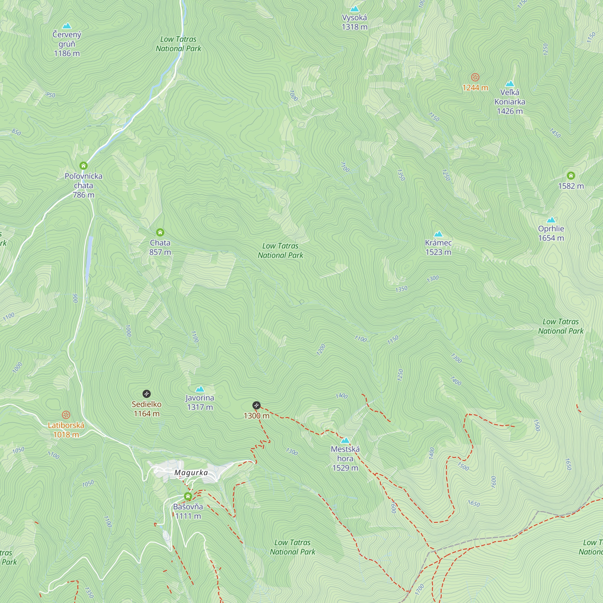koniarka map