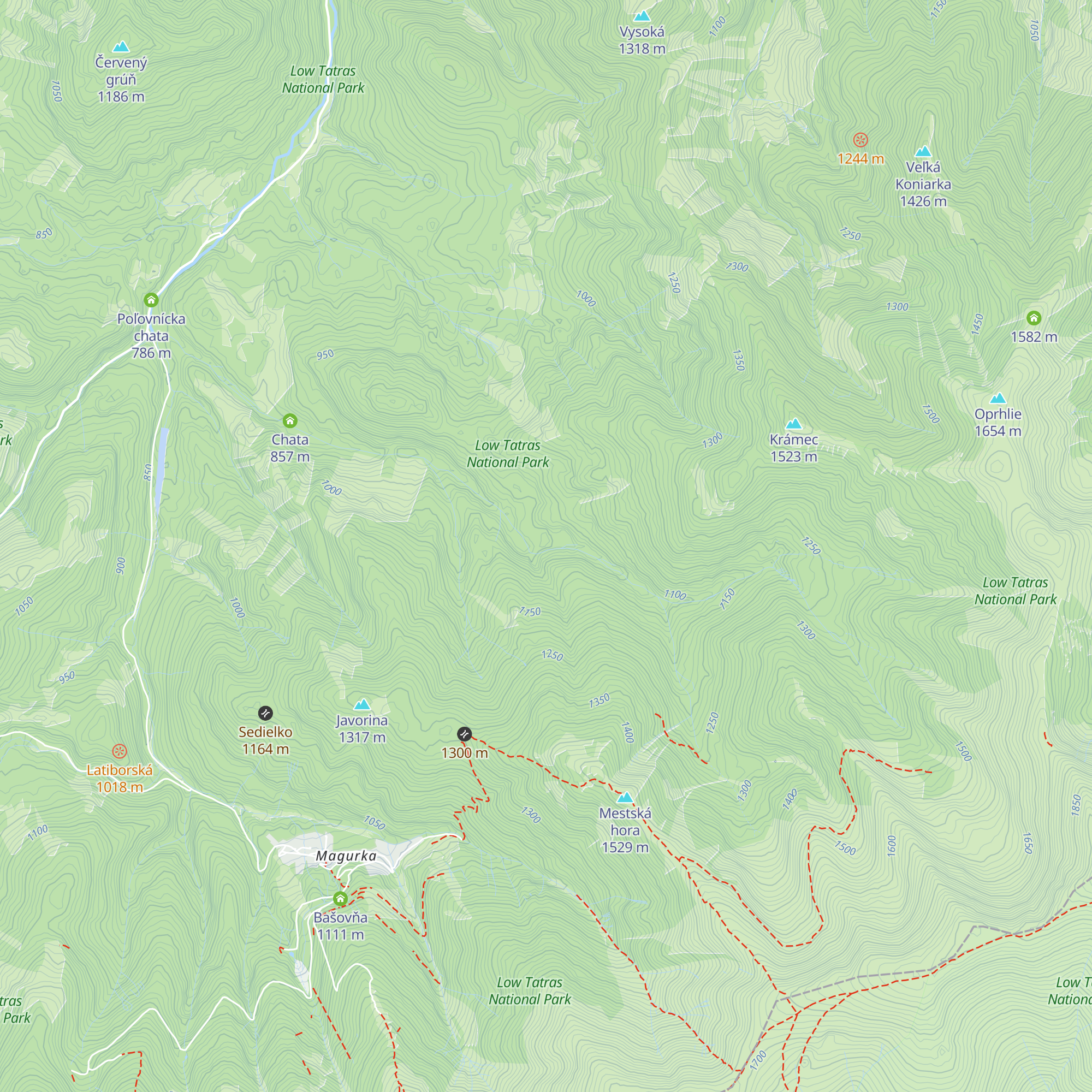 koniarka map