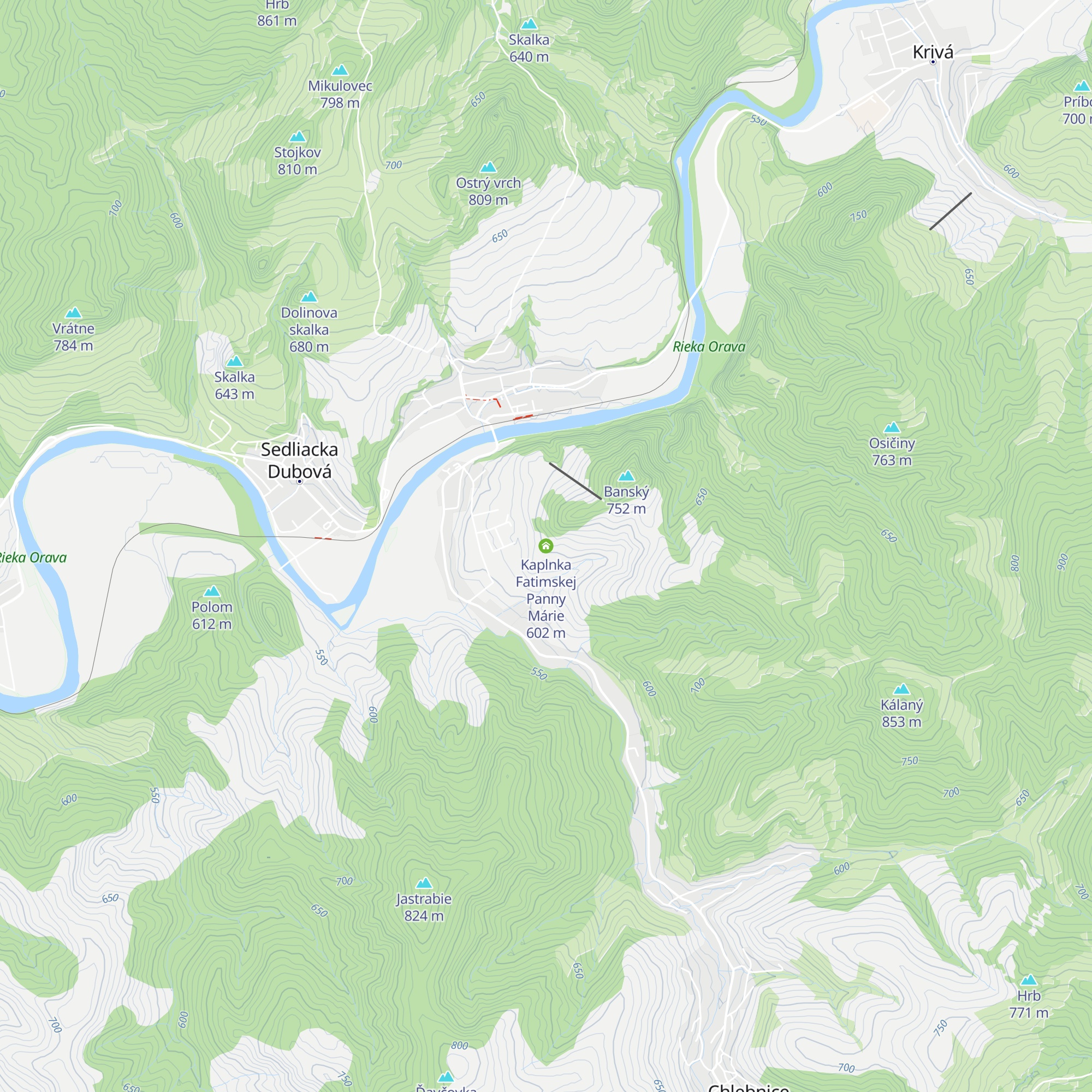 Kaplnka Fatimskej Panny Márie map