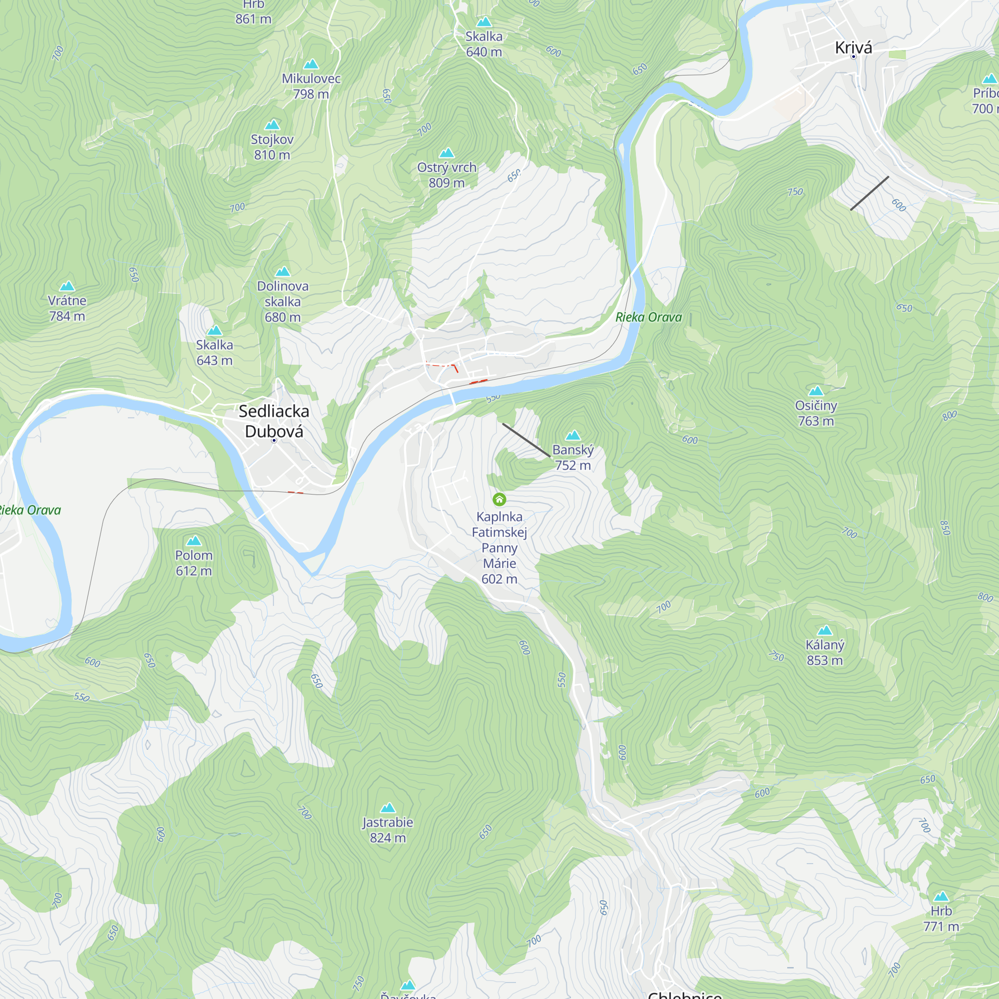 Kaplnka Fatimskej Panny Márie map