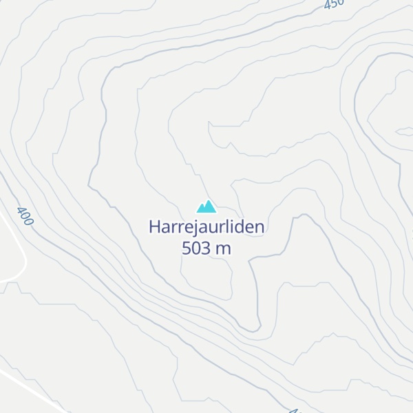 Map of Harrejaurliden
