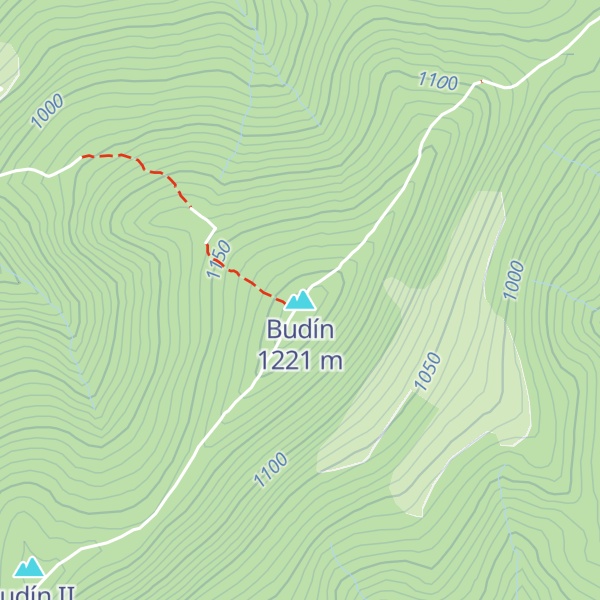 Map of Budín