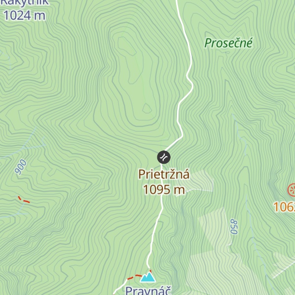 Map of zrub PZ Prosecné