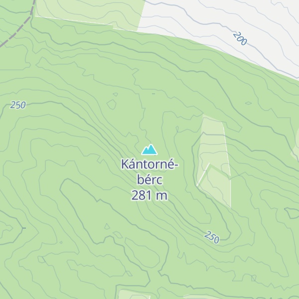 Map of Kántorné-bérc