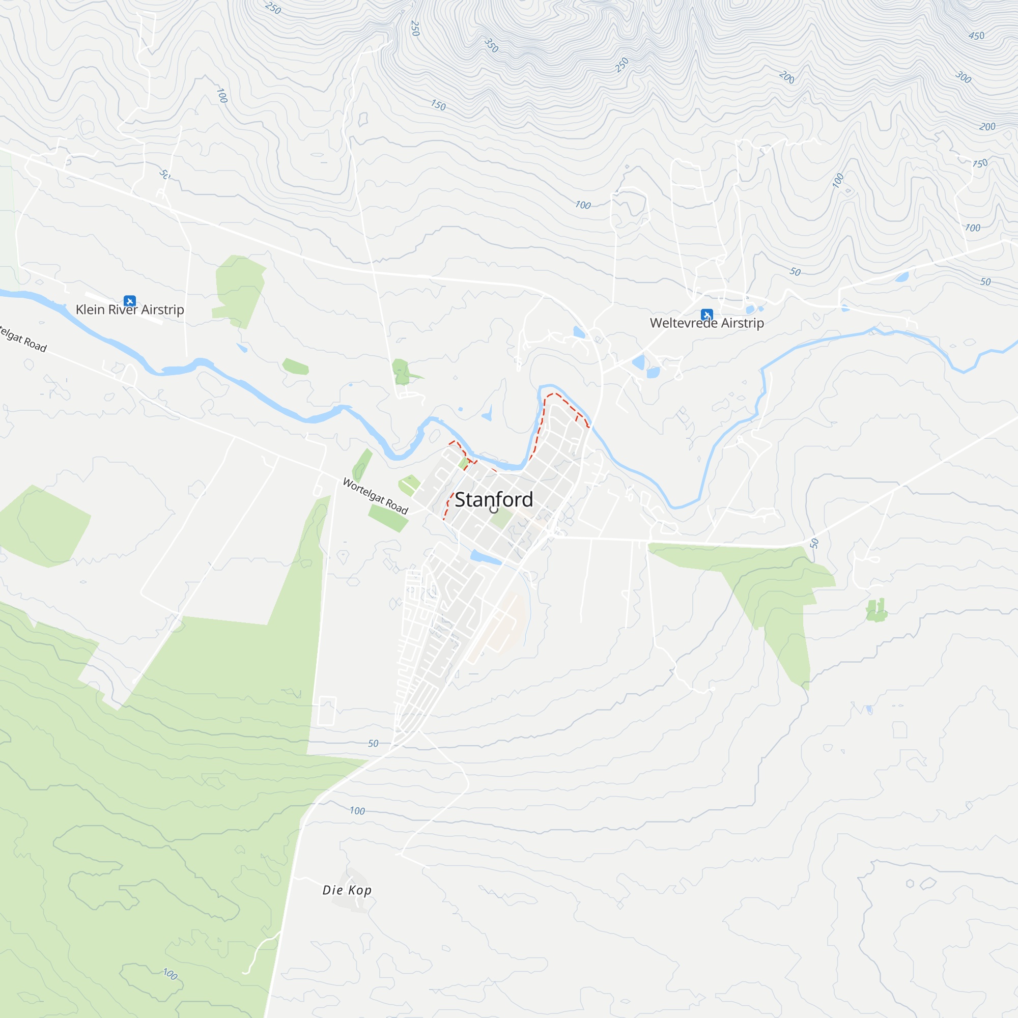 Stanford Tourism & Business map