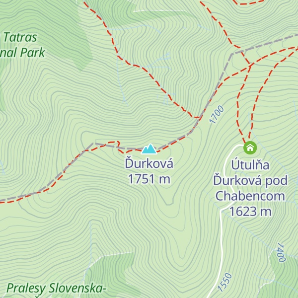 Map of Ďurková