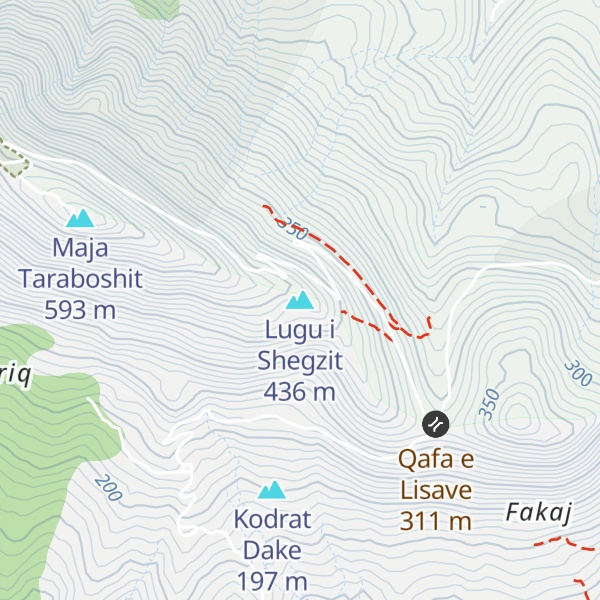 Map of Lugu i Shegzit