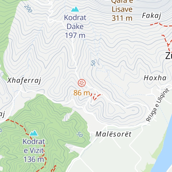Map of Bujtina e Muriqit
