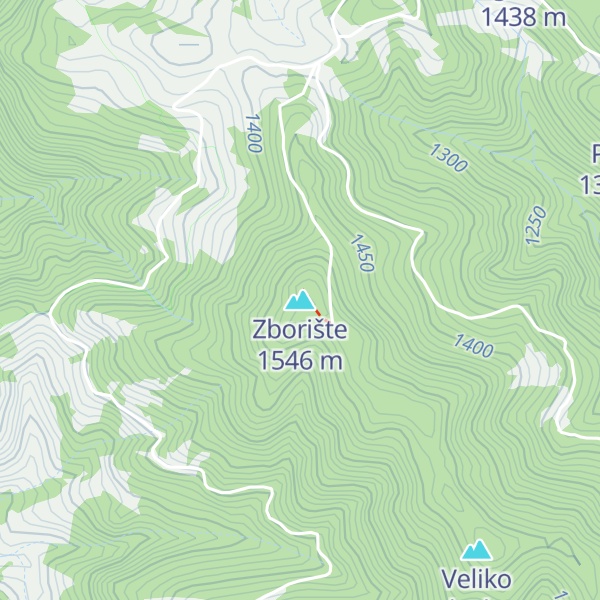 Map of Zborište