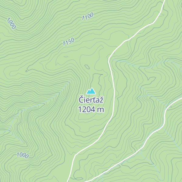 Map of Čierťaž