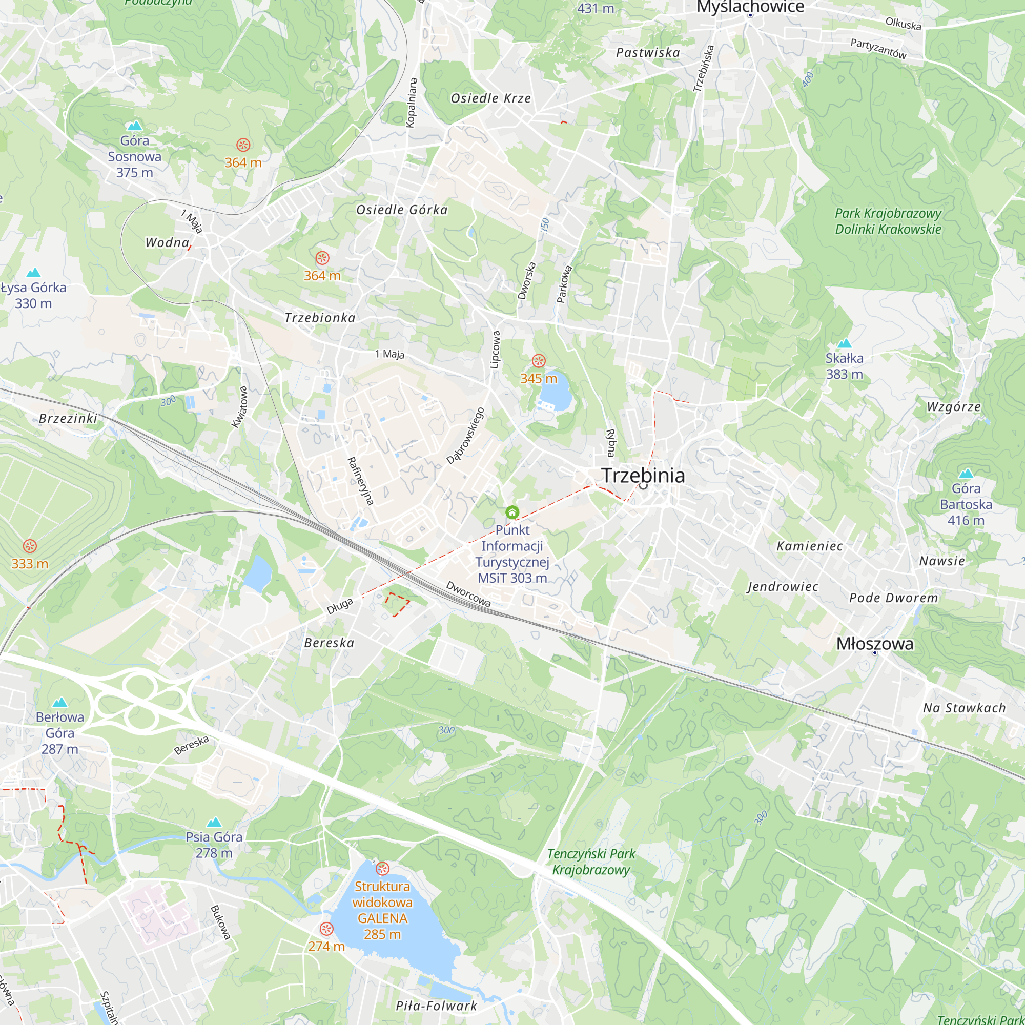 Punkt Informacji Turystycznej MSiT map