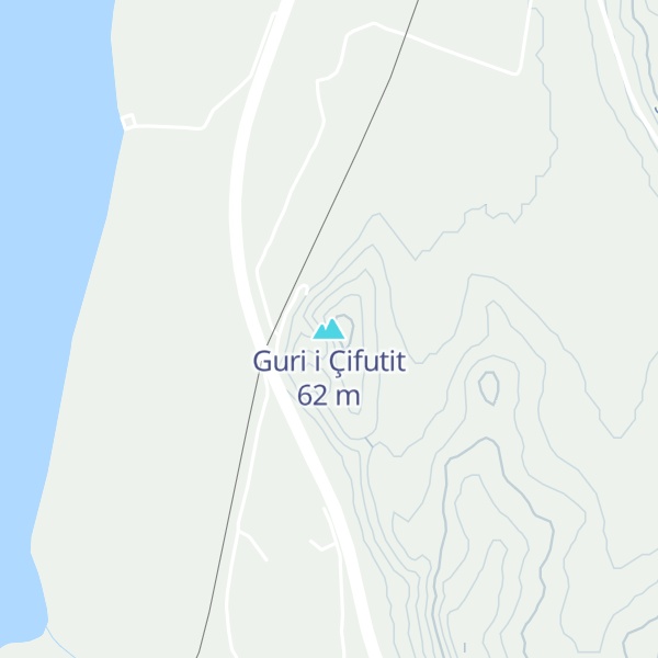 Map of Guri i Çifutit