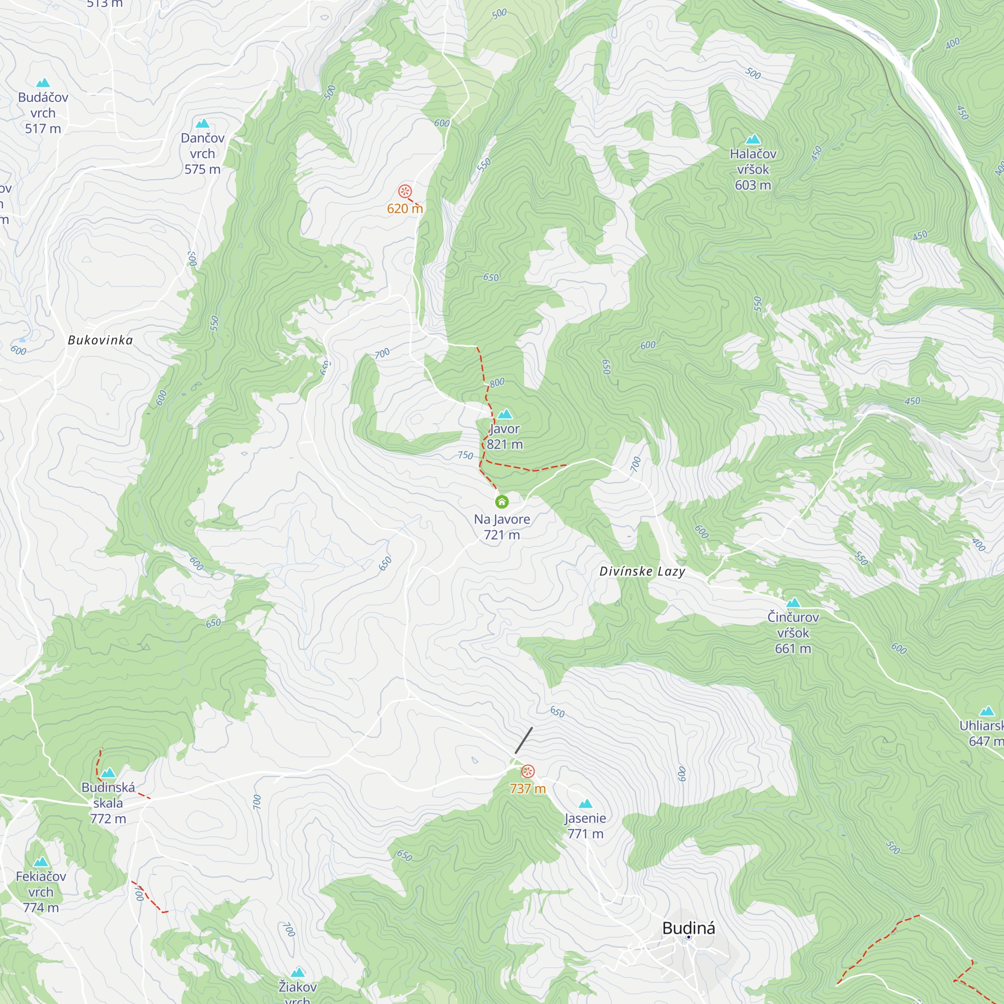 Na Javore map