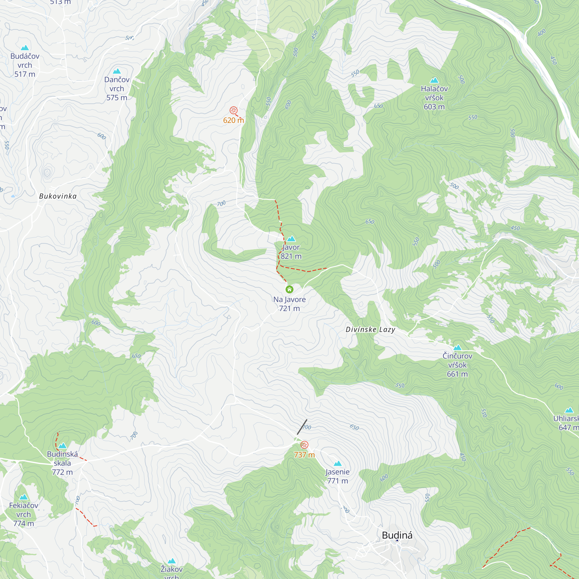 Na Javore map