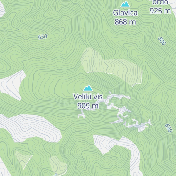 Map of Veliki vis