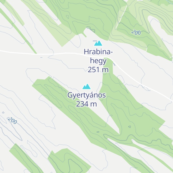 Map of Gyertyános