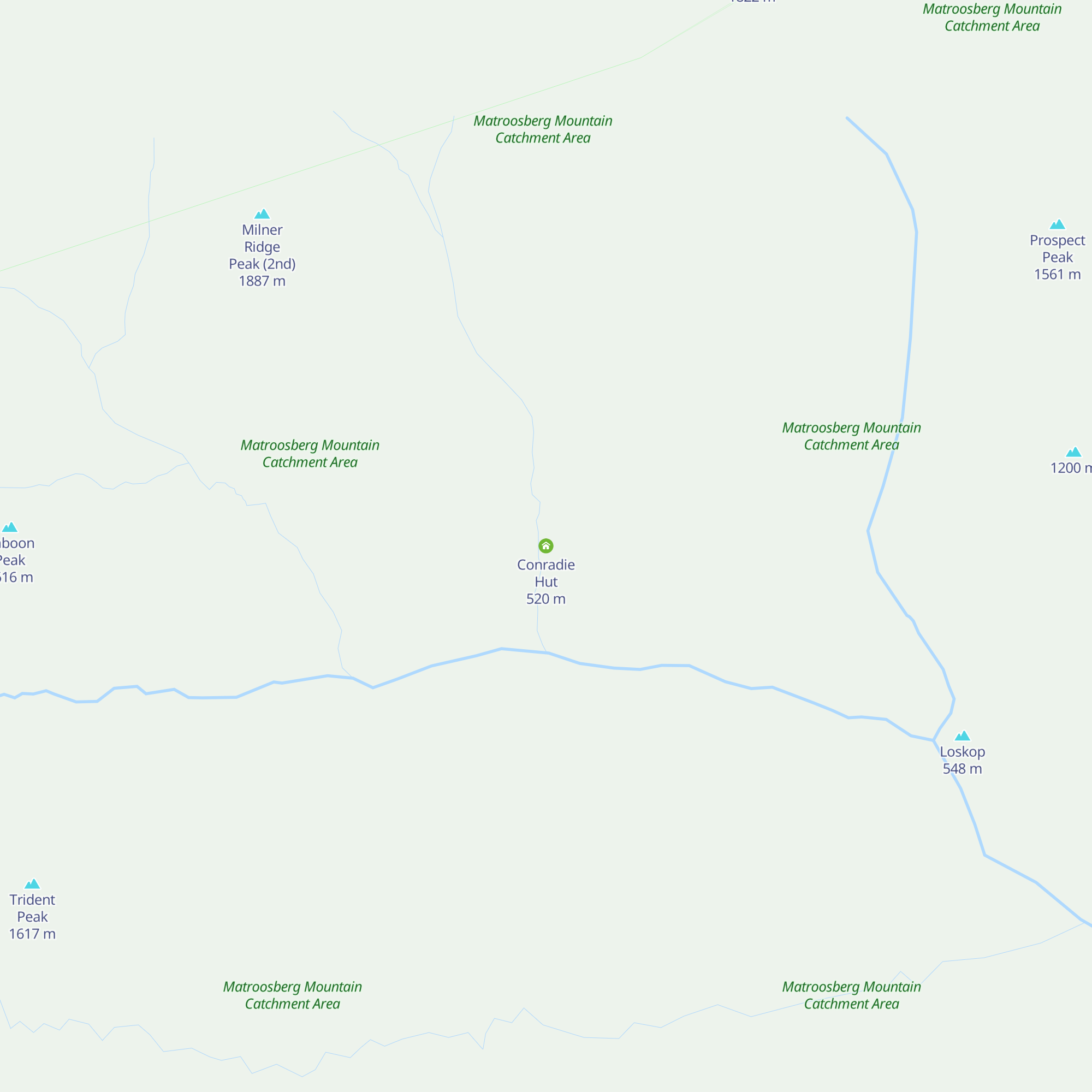 Conradie Hut map