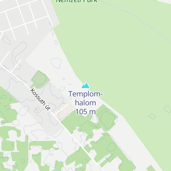 Map of Templom-halom