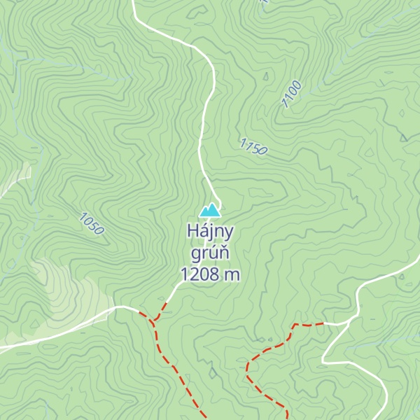 Map of Hájny grúň