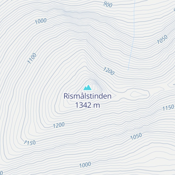 Map of Rismålstinden