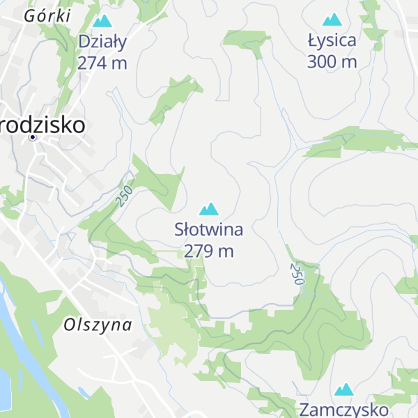 Map of Słotwina