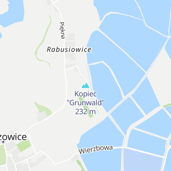 Map of Kopiec "Grunwald"