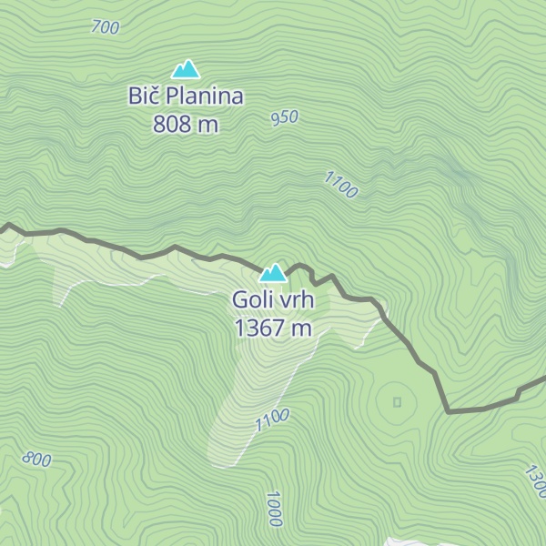 Map of Goli vrh