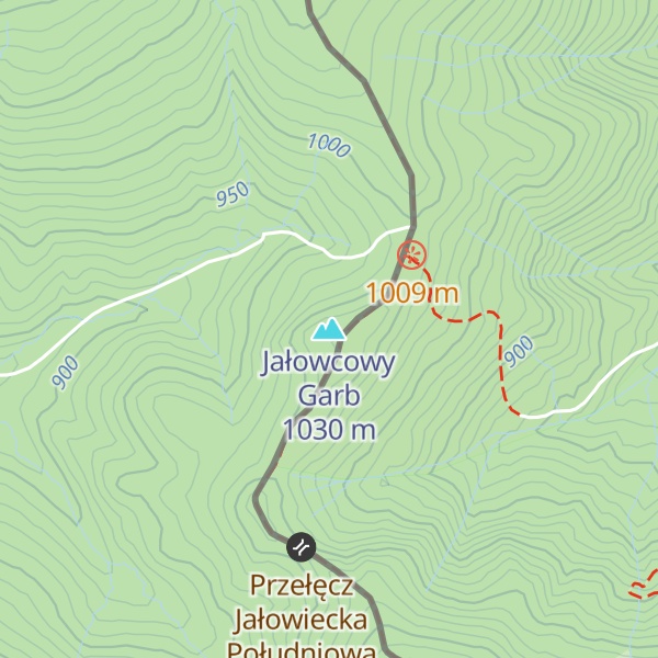 Map of Jałowcowy Garb