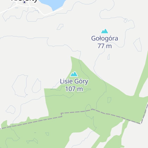 Map of Lisie Góry