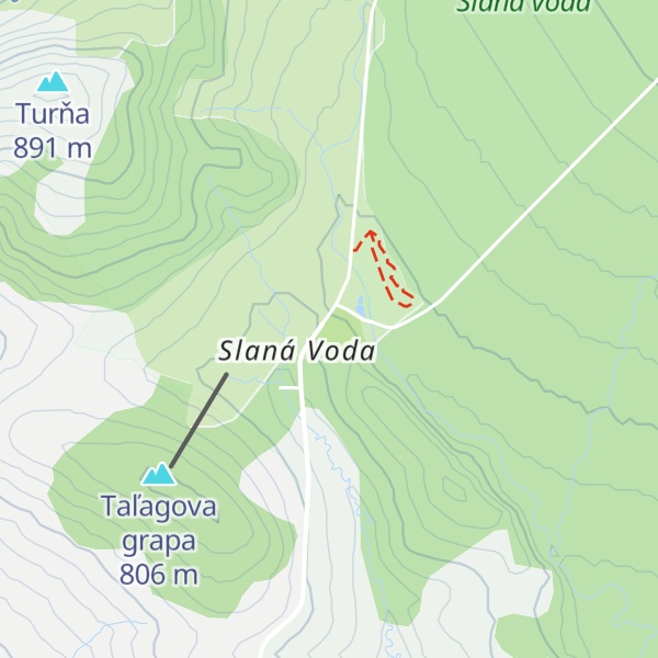 Map of Chata Slaná voda